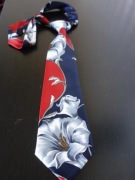 Krawat męski ,,Mercedes", szyty ręcznie.