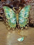 Motyl, piękna metalowa zakładka do książki 