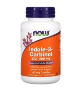 NOW Foods Indole-3-Carbinol 200 mg I3C 60 kapsułek