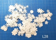 SCRAPKI KRAKÓW śliczne drobne białe kwiatuszki BOY GIRL (L28)