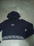 Damska bluzka z kapturem crop top Fila