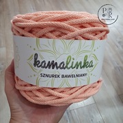 Sznurek bawełniany z rdzeniem KamaLINKA 022 morela 5mm 100m