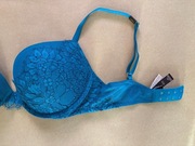 Biustonosz Victoria's Secret Push Up 75D (34D) koronka Nowy