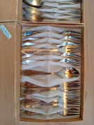 SECESJA sztućce posrebrzane 