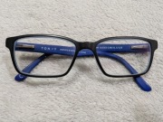 Niebieskie czarne plastikowe okulary korekcyjne oprawki dziecięce Tonny