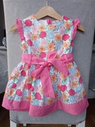 Coccodrillo 80 sukienka w kwiaty pasek letnia 