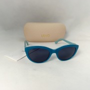 liu jo okulary przeciwsłoneczne dziecięce nastolatek niebieskie nowe uv 