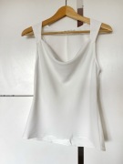 Biała bluzka na ramiączkach Lejący dekolt Asos