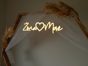 NAPIS LED ŻONA-MĄŻ 