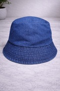 Bucket Hat Jeansowy Niebieski  Modny Kapelusz Wiosenny Unisex HIT