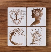 Szablon ,mandali,  malarski, DIY, scrapbookingu, tynk ozdobny Nr K40