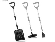 LESOLEIL ZESTAW ŁOPAT DO ŚNIEGU 3W1 Z OSTRZEM Z SKROBACZKĄ  LODU , MIOTŁA