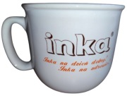 Kubek kawa zbożowa INKA - firmowy - NOWY - Inka na dzień dobry! - UNIKAT