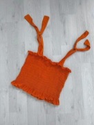 pomarańczowy top ściągacz Boohoo XL 42