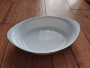 Porcelanowe naczynie żaroodporne białe