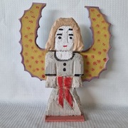 rzeźba ludowa ANIOŁ - Dionizy Purta - 28 cm