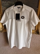 Bluzka damska biała/ecru Sabra prążkowana