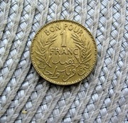 Tunezja  ( Bon Pour ) 1 Frank 1941r