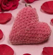 handmade, brelok do torby, serce
