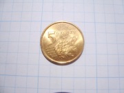 Polska moneta 5 gr groszy 2014 MW mosiądz nie była w obiegu