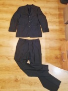 Czarny garnitur męski w paski F&F for Men