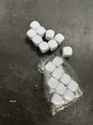 Kostki do gry kości puste czyste duże 22mm nauczanie matematyka 