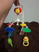 karuzela do łóżeczka dziecięcego z pozytywką  i z zabawkami 