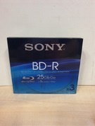 3 szt nowych płyt blu-ray w folii SONY BD-R 25GB
