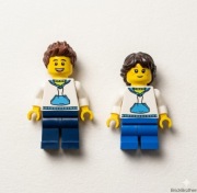 LEGO City Zestaw 2 Figurki Rodzeństwo Brat Siostra Bliźniaki