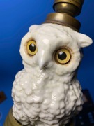 SOWA LAMPA LAMPKA NIEMCY PORCELANA SYGNOWANA OLIWNA NAFTOWA 8#