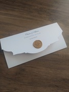 Zaproszenia na ślub, ślubne stempel woskowy