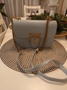 Torebka Pinko classic kolor błękitny.