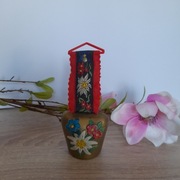 Alpejski mosiężny dzwonek pasterski vintage