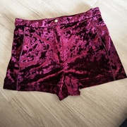 Welurowe spodenki szorty sylwester TOPSHOP 38
