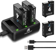 Zestaw 2x bateria Ładowarka do DJI Osmo Action 3-4 1800mAh