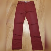 Spodnie bawełniane Bordo 152cm Nowe Burgund