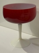 Kielich Opaline Florence Empoli Włochy rubin/czerw