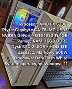 Komputer | AMD FX 6300  | GTX 1050 Ti 4GB |16GB RAM