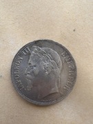 Zestaw monet srebrnych – Francja 1870 + Half Dollar 1943