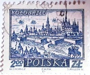 Błąd druku. Znaczek Fi 1057. Niespasowanie barw.