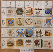 Podkładki, podstawki pod piwo po 2 zł zestaw za 35 zł, Nr15 cały świat 