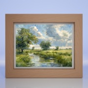 WIOSNA | RZEKA | OBRAZ | AKWARELA | AI ART