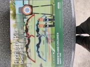 ZESTAW STRZELECKI 2 ŁUKI ŚWIECĄCE LED 20 STRZAŁY TARCZA GRA RODZINNA XXL