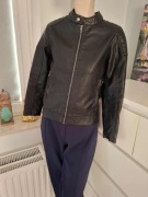 C&A ramoneska skórzana czarna kurtka ze skóry ecoskóra jesienna na jesień