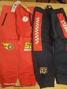 Spodnie ze ściągaczem z meszkiem 2 pary hot wheels nowe 98