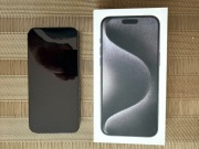 Apple iPhone 15 Pro Max 256GB czarny, 85%, 2 skórzane etui, stan jak nowy !