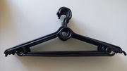 Czarne wieszaki na ubrania 10 szt
