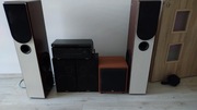 Zestaw kolumny głośniki wzmacniacz subwoofer odtwarzacz CD 