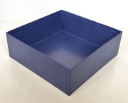 Pudełko dekoracyjne granatowe ozdobne box organizer tacka 22 x 22 x 7,8 cm