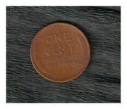 USA 1 cent Lincoln kłosy 1942 bez znaku mennicy stan 3-